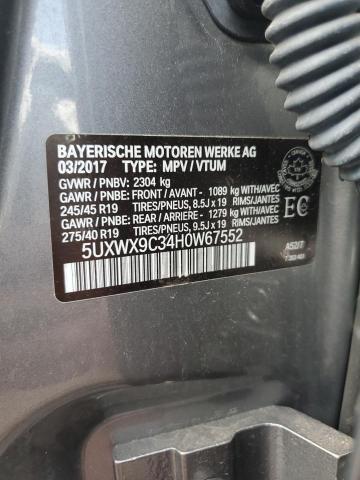 5UXWX9C34H0W67552 2017 BMW X3, photo no. 12