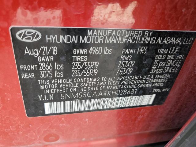 2019 HYUNDAI SANTA FE L - 5NMS5CAA4KH028681