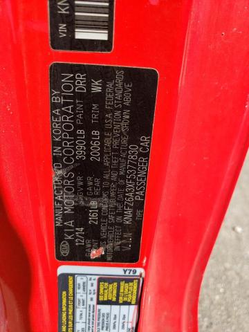 KNAFZ6A3XF5377830 KIA FORTE SX
