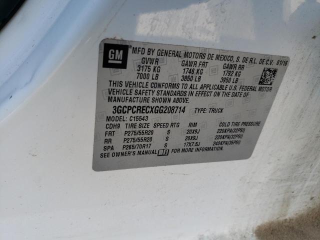 3GCPCRECXGG208714 CHEVROLET ALL Models 2016