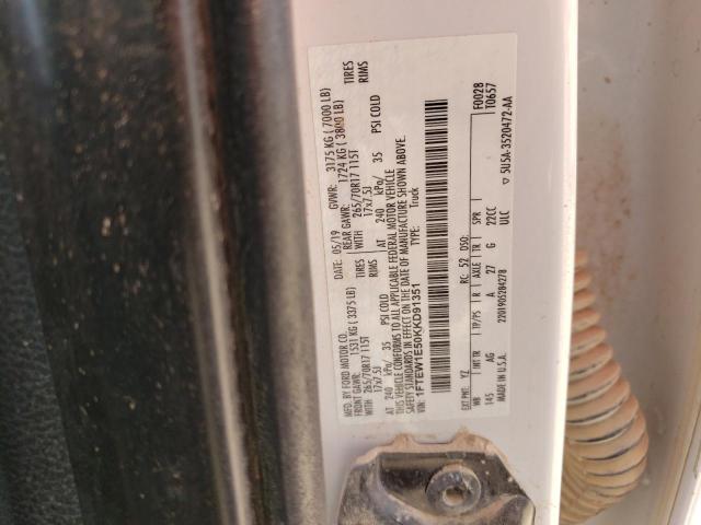 1FTEW1E50KKD91351 Ford F150 Supercrew