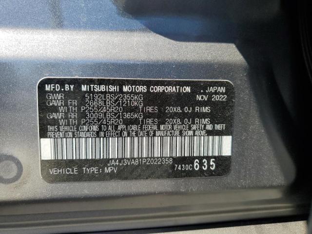 JA4J3VA81PZ022358 Mitsubishi Outlander Sel