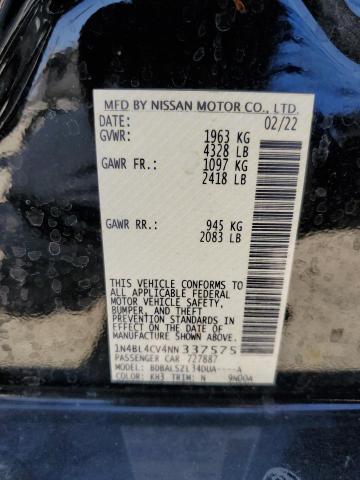 1N4BL4CV4NN337575 Nissan ALTIMA SR