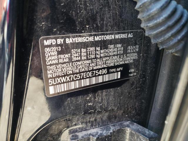 5UXWX7C57E0E75496 BMW X3 Xdrive35i