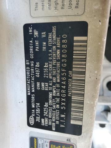 5XXGR4A65FG380880 KIA OPTIMA SX