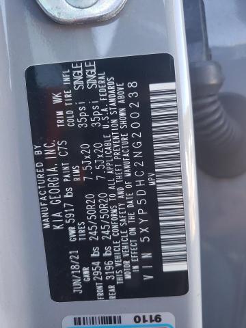 5XYP5DHC2NG200238 KIA Telluride Sx
