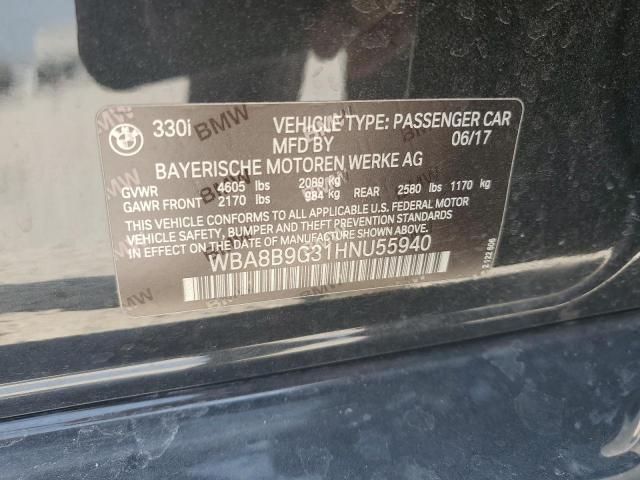 WBA8B9G31HNU55940 BMW 330 I