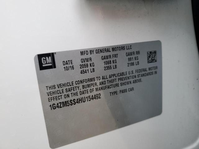 1G4ZM5SS4HU154492 Buick Lacrosse