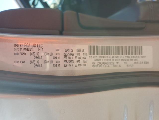 1C4RJFAG4HC778332 Jeep Grand Cherokee Laredo