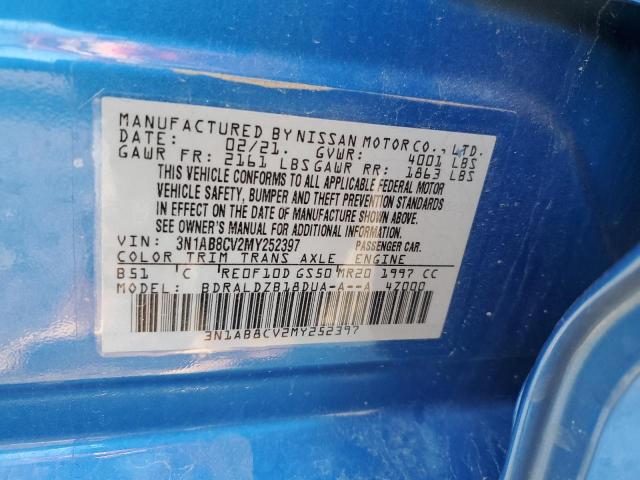 2021 NISSAN SENTRA SV - 3N1AB8CV2MY252397
