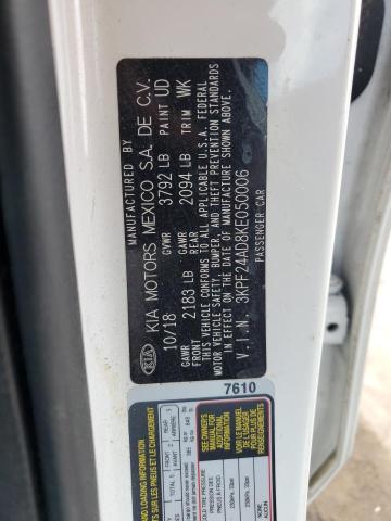 3KPF24AD8KE050006 KIA FORTE FE