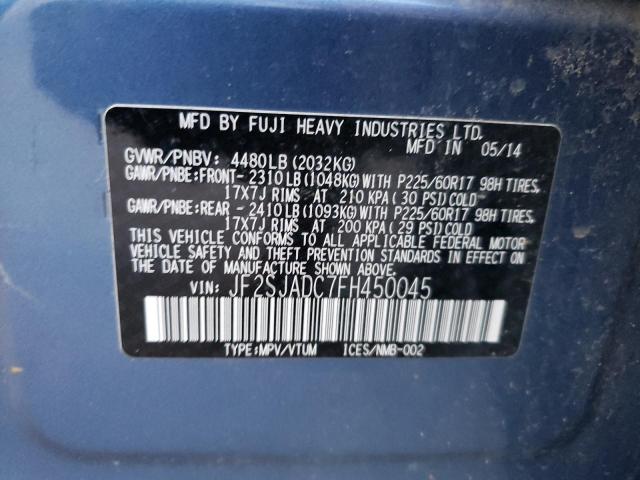 JF2SJADC7FH450045 Subaru Forester 2.5i Premium