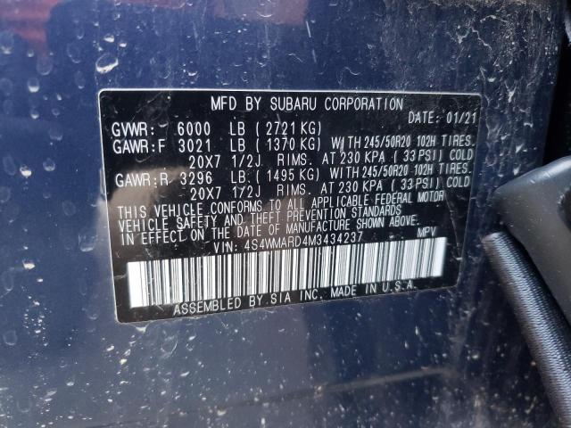 4S4WMARD4M3434237 Subaru Ascent Touring
