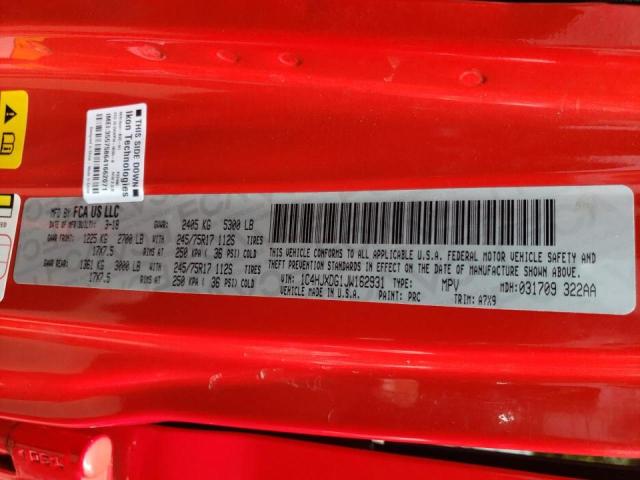 2018 JEEP WRANGLER 1C4HJXDG1JW162931
