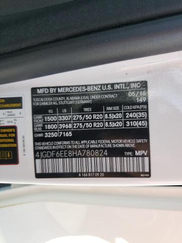 4JGDF6EE8HA780824 Mercedes-Benz Gls 450 4matic