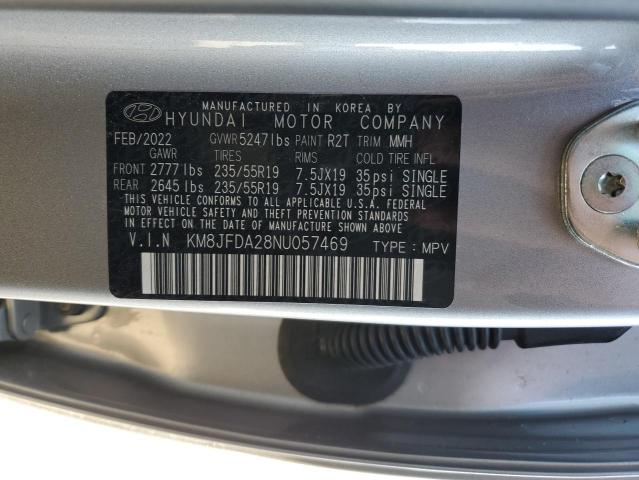 KM8JFDA28NU057469 Hyundai Tucson Limited