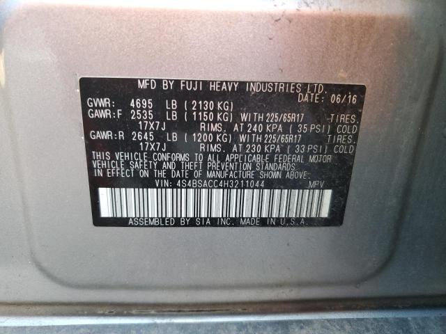 4S4BSACC4H3211044 Subaru Outback 2.5i Premium