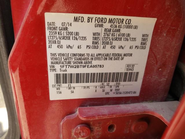 1FT7W2BT9FEA95783 Ford F250 Super Duty