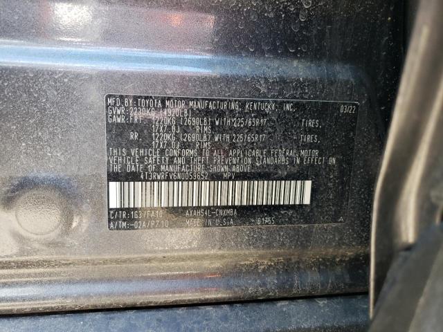 4T3RWRFV6NU059652 Toyota Rav4 Xle