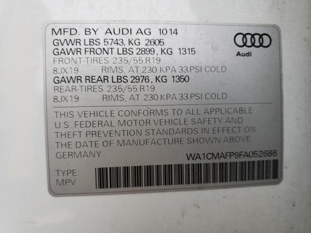 WA1CMAFP9FA052686 | 2015 AUDI Q5 TDI PRE