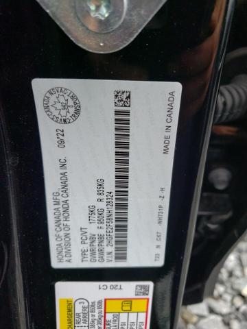 2022 HONDA CIVIC SPOR - 2HGFE2F58NH128324