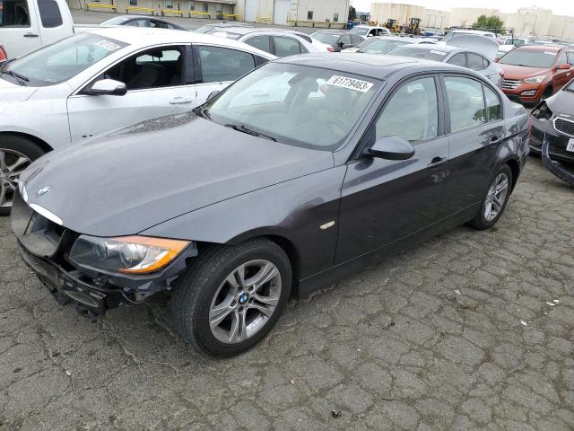 VIN: WBAVA33508KX86049 Auction: COPART Lot: 61779463 Location: CA - MARTINEZ WBAVA33508KX86049 BMW 3 SERIES 2008 GRAY Photo 1