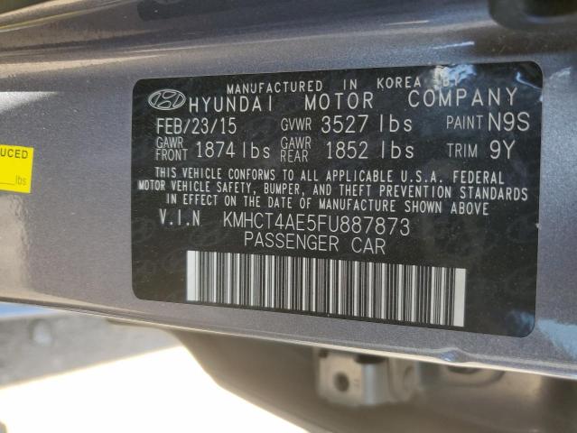 KMHCT4AE5FU887873 Hyundai ACCENT GLS