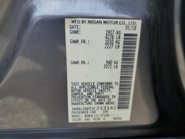 2018 NISSAN ALTAMA - 1N4AL3AP2JC253142