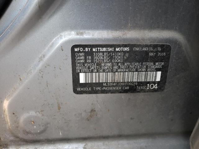 ML32F4FJ0HHF06039 Mitsubishi Mirage G4 Se