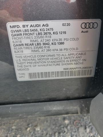 WA1ANAFY7L2069361 2020 AUDI Q5, photo no. 13