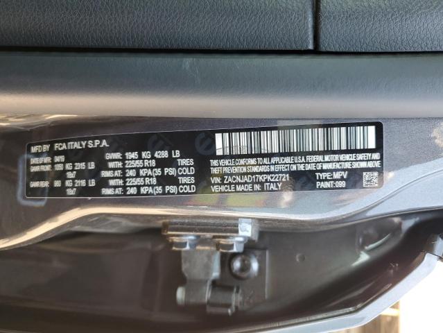 ZACNJAD17KPK22721 Jeep Renegade Limited