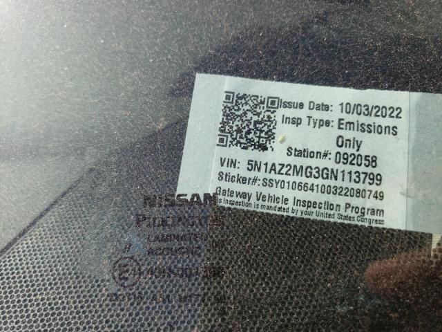 5N1AZ2MG3GN113799 Nissan MURANO S