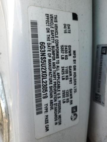 2016 CHEVROLET CAPRICE PO - 6G3NS5U2XGL230519