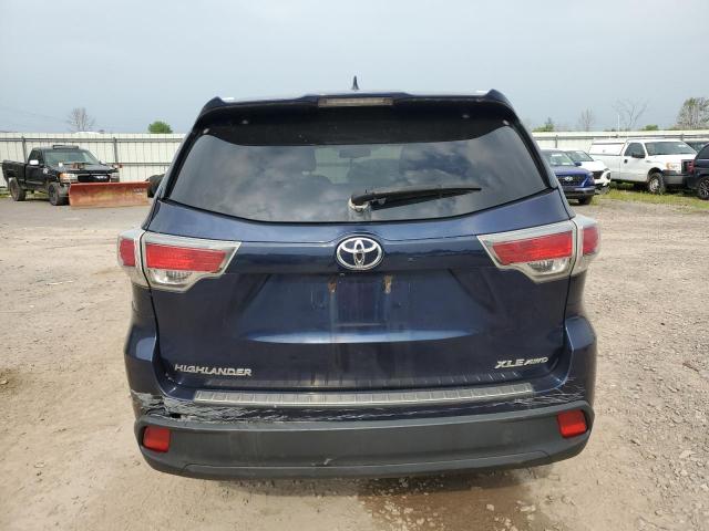 VIN 5TDJKRFH8ES010327 2014 Toyota Highlander, Xle no.6