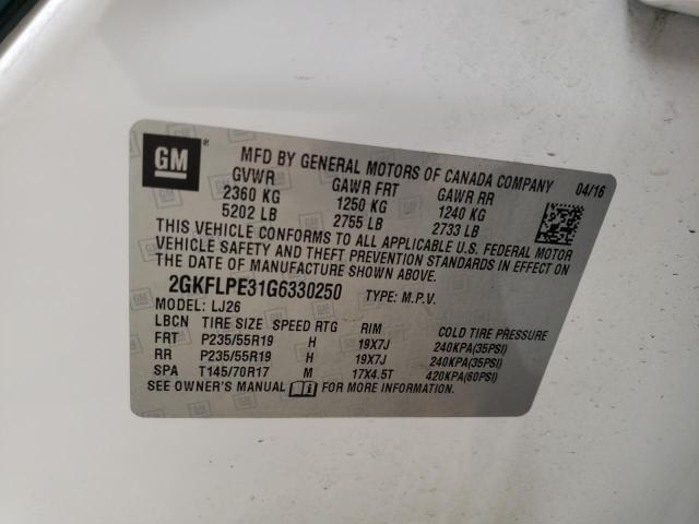 2GKFLPE31G6330250 GMC Terrain Slt
