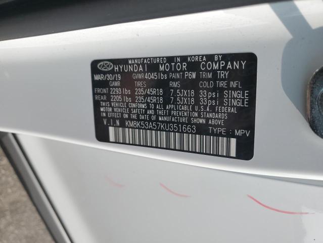 2019 HYUNDAI KONA ULTIM - KM8K53A57KU351663