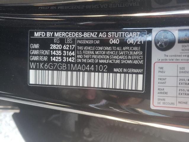 2021 MERCEDES-BENZ S 580 4MAT - W1K6G7GB1MA044102