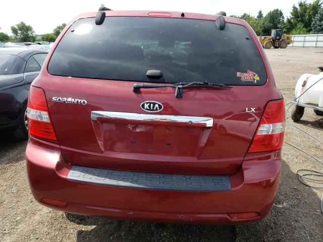 VIN: KNDJC735785792433 Auction: COPART Lot: 62264383 Location: IL - CHICAGO NORTH KNDJC735785792433 KIA SORENTO 2008 RED Photo 6