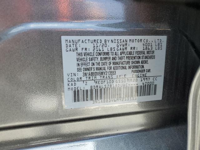 3N1AB8DV6MY213553 Nissan SENTRA SR