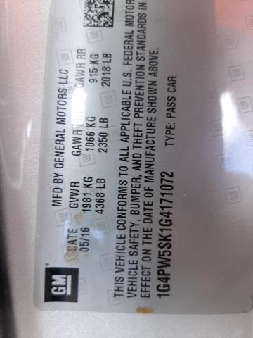 1G4PW5SK1G4171072 Buick Verano Sport Touring