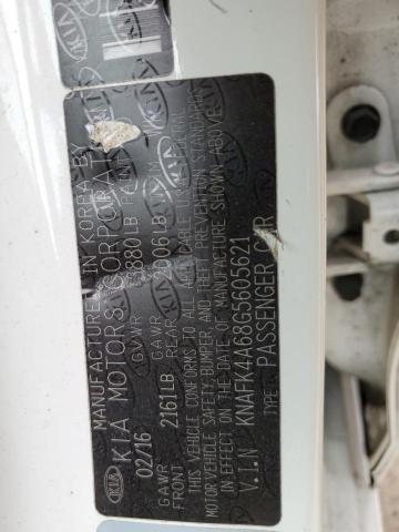 KNAFK4A68G5605621 KIA FORTE LX