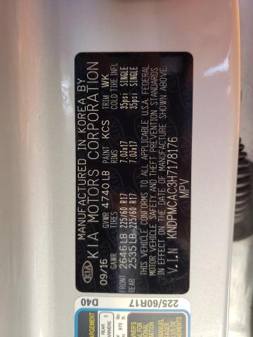 KNDPMCAC3H7178176 KIA Sportage Lx