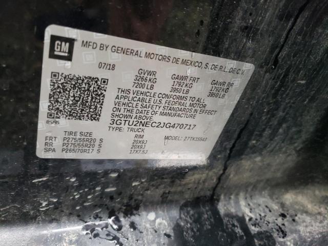 2018 GMC SIERRA K15 - 3GTU2NEC2JG470717