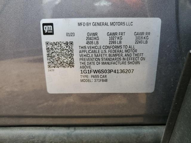 2023 CHEVROLET BOLT EV 1L 1G1FW6S03P4136207