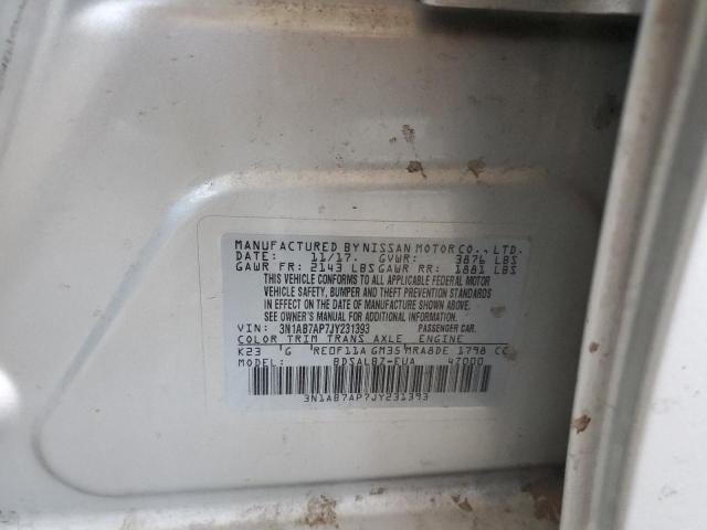 3N1AB7AP7JY231393 Nissan SENTRA S