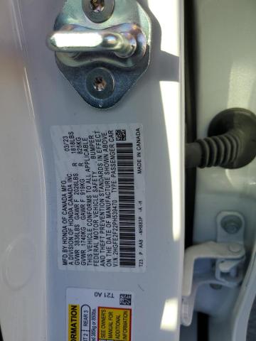 2HGFE2F22PH539470 Honda Civic Lx