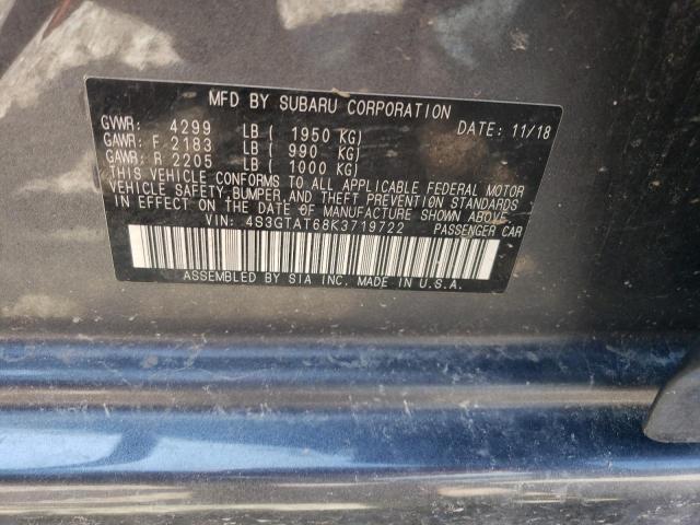 2019 SUBARU IMPREZA LI - 4S3GTAT68K3719722