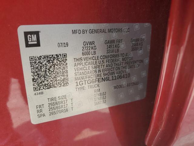 2020 GMC CANYON ALL 1GTG6FEN6L1106410