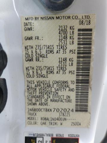 1N6BD0CT8KN702024 Nissan FRONTIER S
