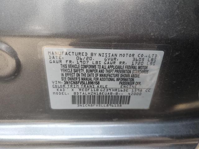 3N1CN8FV5LL896158 | 2020 NISSAN VERSA SR